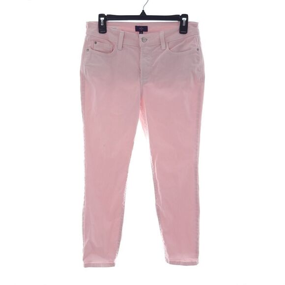 NYDJ Clarissa Ankle Solid Pink Lift Tuck Technology Womens Size 8p - Picture 1 of 14